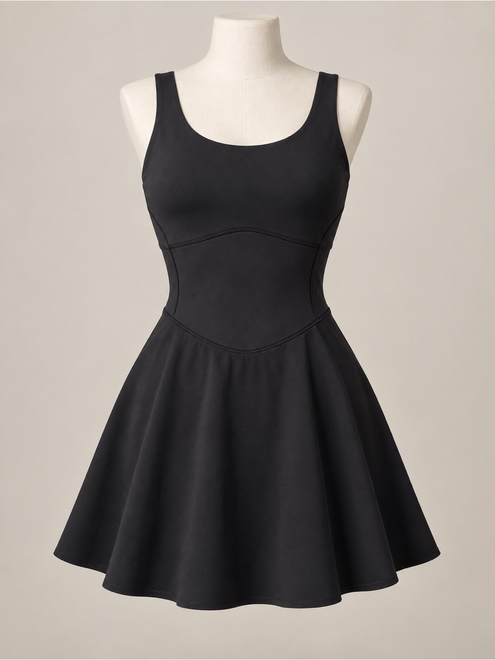 Lululemon Black Scoop-Neck Athletic Dress